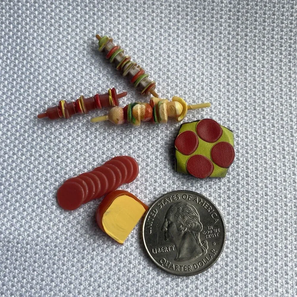 Miniature Plastic‎ Food Items Dollhouse Accessories Play Set 20+ Items